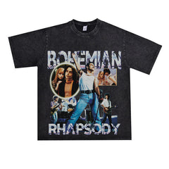 Film Star T Shirt Retro Street Cotton American T-shirt