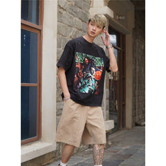 Film Star T Shirt Ace Agent Movie Short Sleeve Loose Retro American Print T-shirt