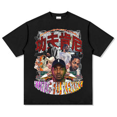 Kendrick Lamar T Shirts Homage Hip Hop Rap Loose T Shirts