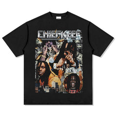 Chief Keef T-Shirt Vintage Hip Hop Print T-Shirt