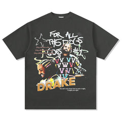 Drake T Shirts Hip Hop Loose T Shirts