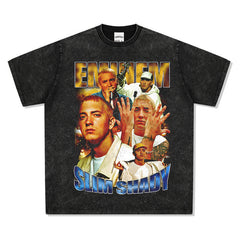 Detroit Eminem T Shirt Eminem Printed Hip Hop Heavy Cotton T Shirt