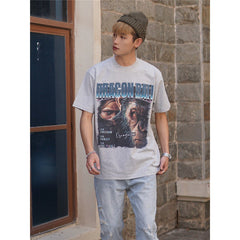 Film Star T Shirt Movie Rise of the Planet of the Apes Pure Cotton Loose Short Sleeve American Retro Trendy T-shirt Men