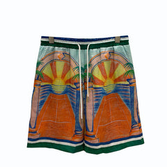 East Coast Shorts Summer Casual Digital Print Men's Shorts Beach Shorts
