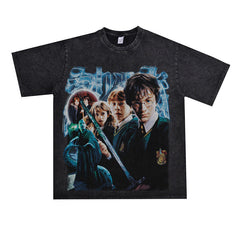 Film Star T Shirt Movie Harry PROTONIC Magic Street Style Short Sleeve Loose American T-shirt