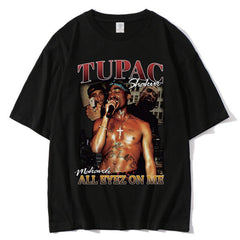 Juice WRLD T Shirt Drop-Shoulder Sleeve Printed T-shirt Short Sleeve All Eyez on Me