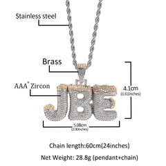 Jewelry Customized Letter Necklace Word Up Alphabet Pieces St. Valentine's Royalty