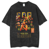 Men T Shirts Printed Vintage Short Sleeve T-Shirt Hip Hop Basketball