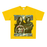 Film Star T Shirt Loose Weight Retro Street Cotton T-shirt