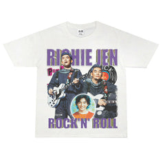 Film Star T Shirt Loose American Retro Street Cotton T-shirt for Men and Women