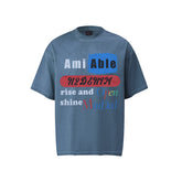 80s Casual Classics Shirts Spray Paint Alphabet Short Sleeve Graffiti T-Shirt