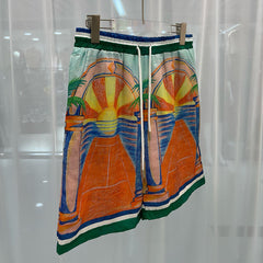 East Coast Shorts Summer Casual Digital Print Men's Shorts Beach Shorts