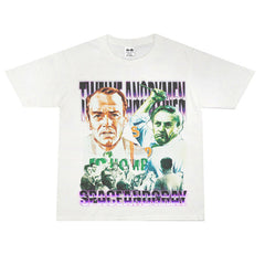 Film Star T Shirt Loose Retro Street Cotton Personality round Neck Print T-shirt