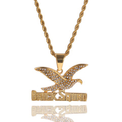 Jewelry Creative Cross Pendant Necklace Animal Cannabis rapper Dog Tags