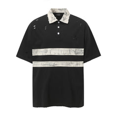 80s Casual Classics Shirts Lapel Loose Short Sleeve T-Shirt Summer Casual Top