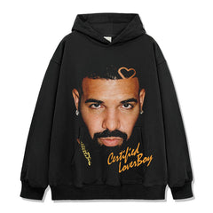Drake Hoodie Old Long Sleeve Loose Hooded