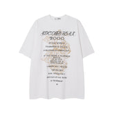 Camisas Vintage Hombre Vintage Washed Old Cleanfit Loose Short Sleeve T-Shirt