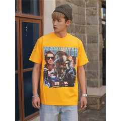 Film Star T Shirt Movie Terminator Poster Print Personalized Cotton Short Sleeve Loose round Neck T-shirt
