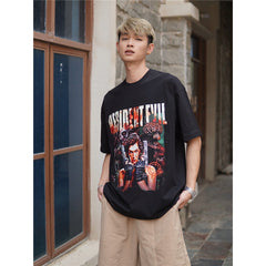 Film Star T Shirt Personalized Cotton Short Sleeve Loose Retro Design T-shirt for Men and Women