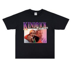 Kendrick Lamar T-Shirts Tide Brand Rap Kendrick Lamar Hip Hop Cotton T-Shirt