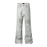 American Mens Jeans Old Washed White Jeans