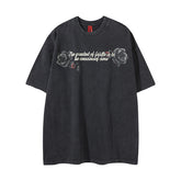 Ellie Seattle Shirt Short Sleeve T-Shirt Summer Wash Loose