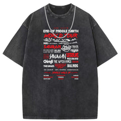 Men T Shirts Crew neck short sleeve T-shirt retro vintage loose casual