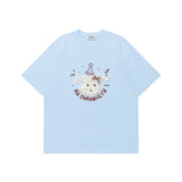 Ellie Seattle Shirt Summer Casual Loose Cartoon Baby Bear Print T-Shirt