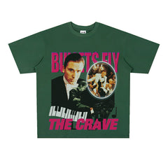 Film Star T Shirt the Legend of 1900 Loose Retro Street Cotton American T-shirt