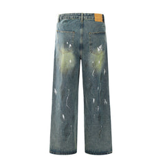 American Mens Jeans Retro, Fall/Winter Tie-Dyed Jeans