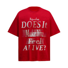 Ellie Seattle Shirt 3D Three-dimensional White Ink Jet Painting Hip Hop Design Printed Short Sleeve T-Shirt