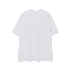 Camisas Vintage Hombre Vintage Washed Old Flame Print Short Sleeve T-Shirt Oversize