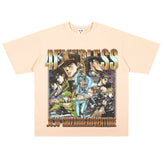 Film Star T Shirt Short Sleeve Loose Retro American Style Trend Cotton T-shirt