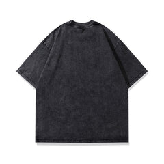 Kendrick Lamar T Shirts Portrait Print Old Hip Hop Loose Short Sleeves