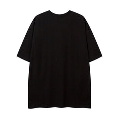 Camisas Vintage Hombre Vintage Alphabet Print Short Sleeve T-Shirt oversize