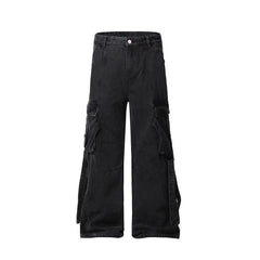 American Men Jeans Vintage Legacy Multi-Bag Jeans Black Jeans