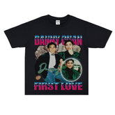 Film Star T Shirt Singer Danny Chan Printed Loose Cotton American T-shirt