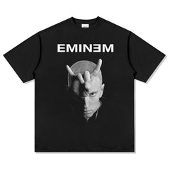 Detroit Eminem T Shirt Vintage Washed Old Cotton T-Shirt