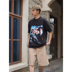 Film Star T Shirt Movie Harry PROTONIC Magic Street Style Short Sleeve Loose American T-shirt