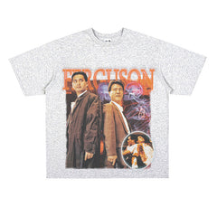 Film Star T Shirt Movie the Killer Derivative Short Sleeves Retro American Street T-shirt Men and Women