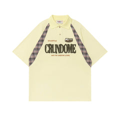 Ellie Seattle Shirt Vintage lapel stitched embroidered polo shirt