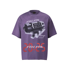 80s Casual Classics Shirts Half Zip Pattern Short Sleeve T-Shirts