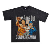 Film Star T Shirt Movie Nostalgia Snake in the Eagle's Shadow Loose Retro Street Cotton T-shirt Men and Women