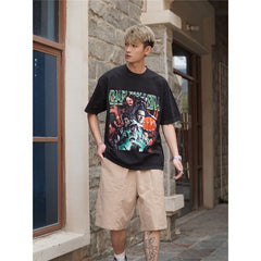 Film Star T Shirt Ace Agent Movie Short Sleeve Loose Retro American Print T-shirt