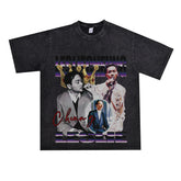 Film Star T Shirt Loose Heavy Retro Street Cotton American T-shirt Men and Women