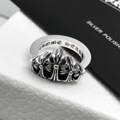 Chrome Heart Ring Crown Ring