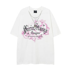 Camisas Vintage Hombre Crew Neck Short Sleeve T-Shirt