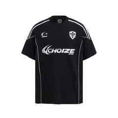 Camisas Vintage Hombre Reflective Strip Letter Print Short Sleeve T-Shirt