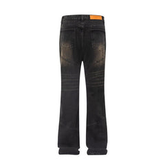 American Men Jeans Vintage Tooling Jeans Straight Loose Casual Pants