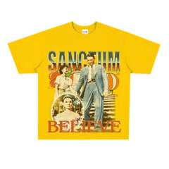 Film Star T Shirt Movie Nostalgia Audrey Hepburn Rome Loose Retro Street T-shirt